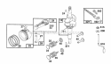 Crankshaft Piston Group Diagram and Parts List for  Briggs and Stratton Engine